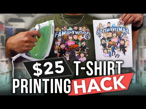 How To Print T-Shirts From Home With A $25 Budget