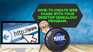 How-to create web pages with your desktop genealogy program. Is it really this easy? screenshot 2