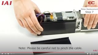 ELECYLINDER Maintenance Video - M2 Motor Replacement - for High Rigidity Slider & Radial Cylinder