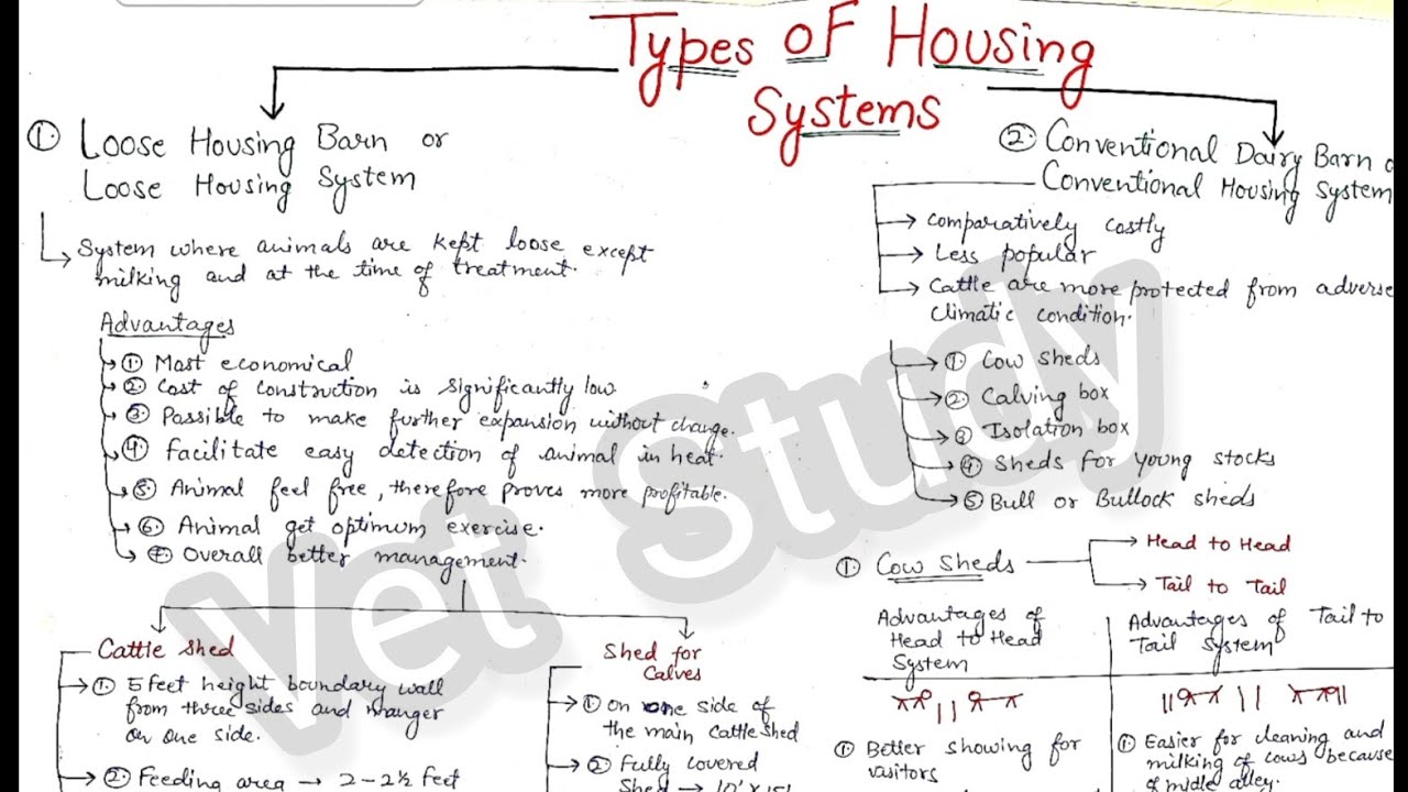 Types of housing systems 2. Conventional housing system Dairy