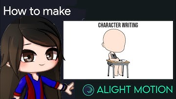 Character Writing Animation Tutorial in Alight Motion || Gacha Stu-Club Tutorial ||