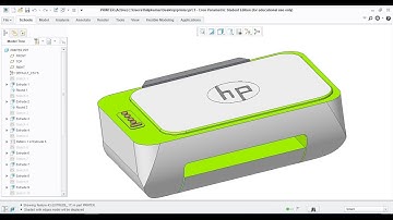 How to Draw " Printer " in 3D using creo #creo basic tools #creo parametric.