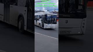 Автобус НефАЗ-5299-30-56 прибывает на ост. м."Площадь Маркса" #shorts