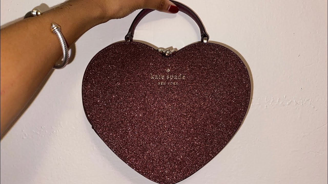 KATE SPADE HEART BAG|| love shack heart purse - YouTube