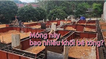 Tính khối lượng bê tông tươi móng nổi nhanh nhất