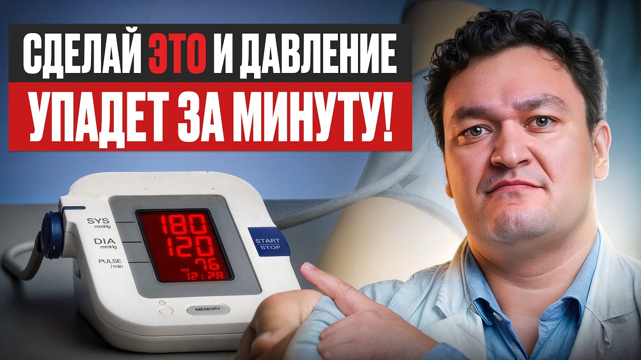 ПРОСТОЙ способ снизить давление дома БЕЗ ЛЕКАРСТВ! ГЛАВНЫЕ причины гипертонии