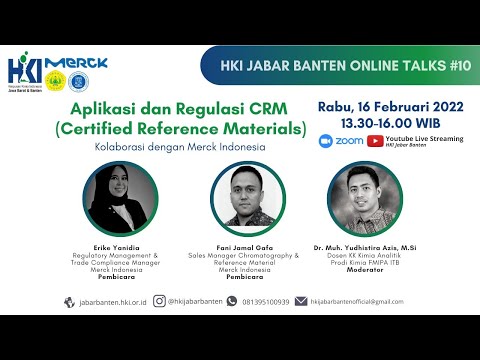 HKI Jabar Banten Online Talks #10 - Aplikasi dan Regulasi CRM