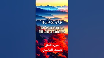 #سورة_الفلق للقارئ #سعد_الغامدي #القرآن #القران_الكريم #آية #ذكر #صلوا_على_النبي #المعوذات #quran