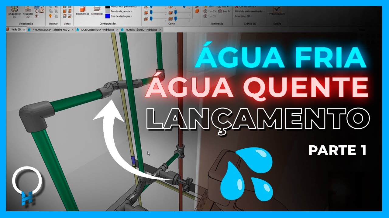 Aula 1 - Lançamento Água Fria e Água Quente | Projeto Hidrossanitário ...