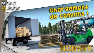  Warehouse Simulator  Découverte : Chargement de palettes en élévateur dans le camion +Transport !