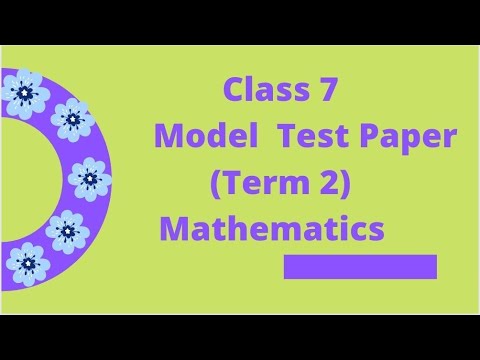 #class7maths ,#Term2ModelTestPaper, Model test paper