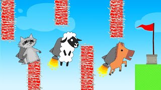 FLAPPY BIRD + JETPACK = IMPOSSIBLE! (Ultimate Chicken Horse)