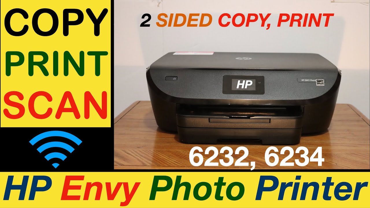 How To Print, Scan With HP Envy 6232, 6234 Printer ? - YouTube