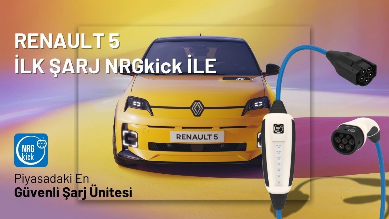 Renault 5 İlk Şarj Deneyimi NRGkick ile! ⚡🚗 #renault5 #elektrikliaraç #nrgkick #renault