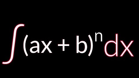 Integral of a general linear function to any power