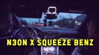 Squeeze Benz gets rear ended on N3on's stream! The stream that got N3on BANNED on Kick!