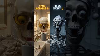 Morning shower vs Night shower… one of you is GROSS#facts #shortvideo