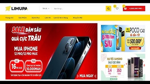 Demo Chi Tiết Source Code Website Bán Hàng Thương Mại Điện Tử Sử Dụng Laravel Framework 9