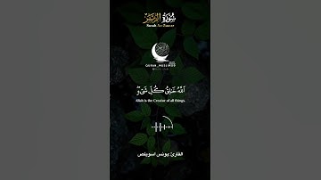 من اروع التلاوات الخاشعة للقارئ يونس اسويلص من سورة الزمر الاية 61