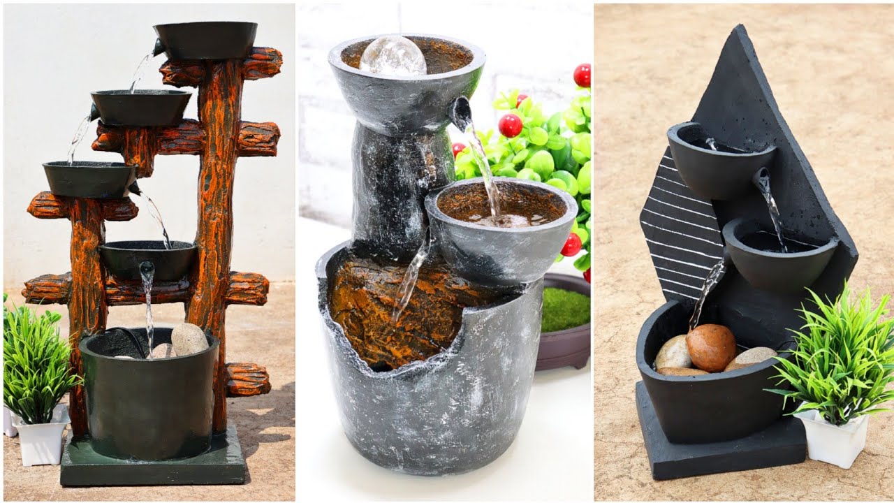 Amazing Top 3 Beautiful Indoor Desktop Water Fountains Best Homemade DIY Waterfall Fountains