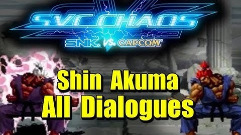 SvC Chaos Shin Akuma All Pre Battle Dialogues