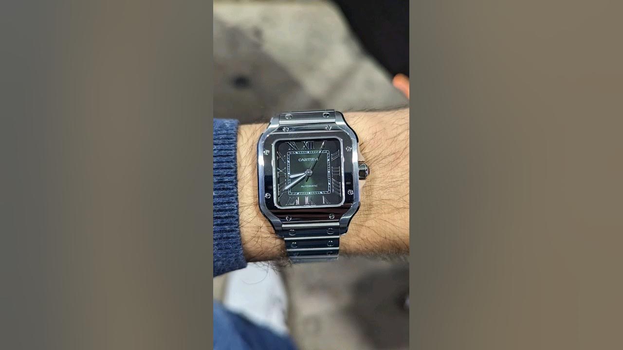 Cartier] Santos Medium Green Dial! : r/Watches