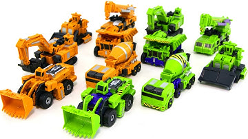 Transformers Construction Green Yellow Colors Devastator KO Hercules Combine Vehicle Robot Car Toys