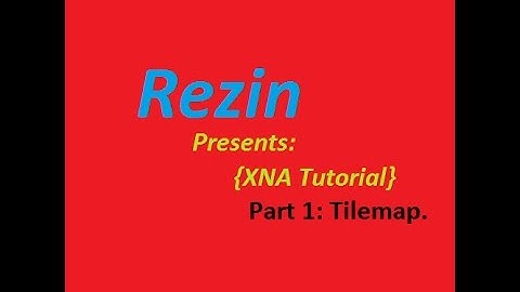 C# XNA TileMap tutorial!