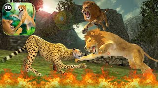 Lion Vs Cheetah | Fury Cheetah Deathmatch Fighting Gameplay | Lion Simulator | Animal Simulator screenshot 5