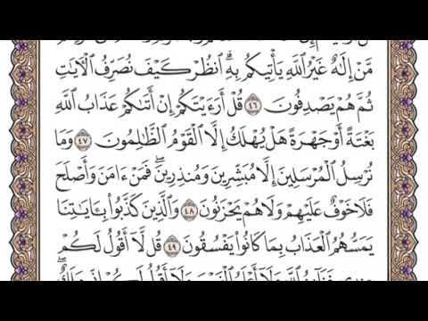 سورة الأنعام الشيخ ياسر الدوسري صفحة ١٣٣ 