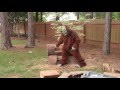 Log Bench using chainsaw Log Bench using chainsaw