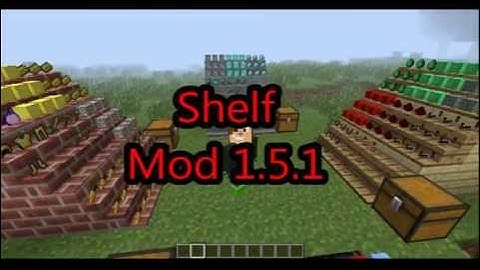 Minecraft Mod Showcase: The Shelf Mod 1.5.1|Shelfs In Minecraft!!!!