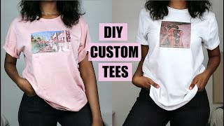 Diy Custom Print T-Shirts | No Transfer Paper! - Youtube