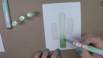 Coloring Cactus with Copic Markers