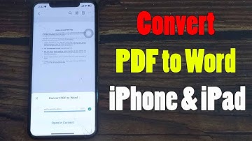 How to Convert PDF to Word on iPhone and iPad for FREE | PDFelement