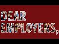 Dear Employers, Thank you!
