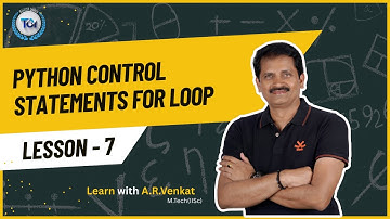Python Control Statements for loop/session-7