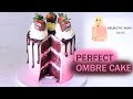 How to Make the Perfect Tasty Pink Ombré Cake | No Fail Recipe