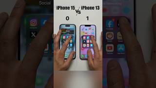 Iphone 13 Vs Iphone 15 Speed Test Youtube #Shorts