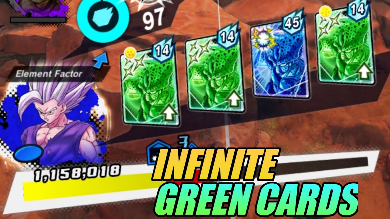 GOHAN BEAST WITH INFINITE GREEN CARD IS INSANE .... DRAGON BALL LEGENDS