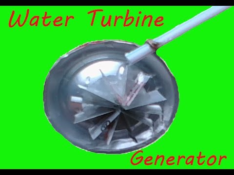 Water Turbine Generator , Not Free Energy , But Just Energy Of Water