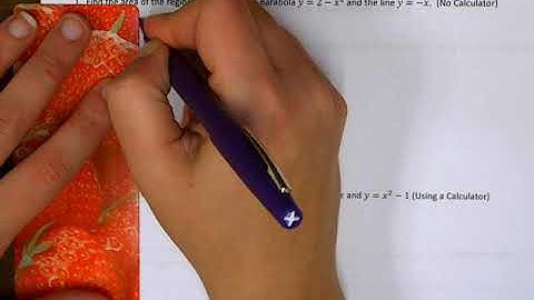 AP Calculus AB Area Between Functions Day 1 Video 2018-2019