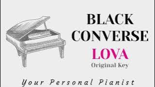 Black Converse - LOVA (Original Key Karaoke) - Piano Instrumental Cover