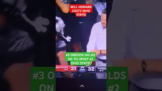 WILL HOWARD PULLS A DUNCE MOVE AS OREGON BEATS OHIO STATE! #football #collegefootball #cfb #oregon