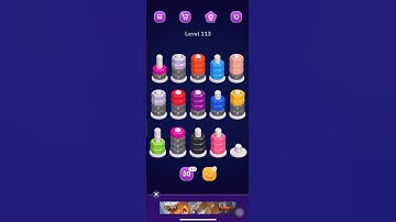 Nuts and Bolts Sort Puzzle Gameplay Level 113 Part 1 #shorts #ytshorts #gaming #shorts feed