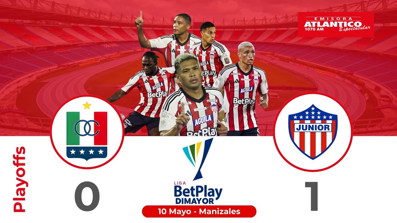 Once Caldas Vs. Junior 🔴 EN VIVO | Playoffs Liga BetPlay - Domingo 10 ...