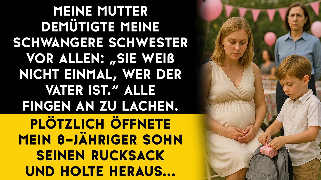 Meine Mutter demütigte meine schwangere Schwester... Aber mein 8-jähriger Sohn schwieg nicht