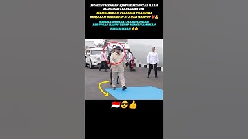 KETIKA MENH4N SJAFRIE MEMUTAR AR4H UNTUK MENGIKUTI PANGLIM4 TNI ‼️#prabowo #shortviral #moments