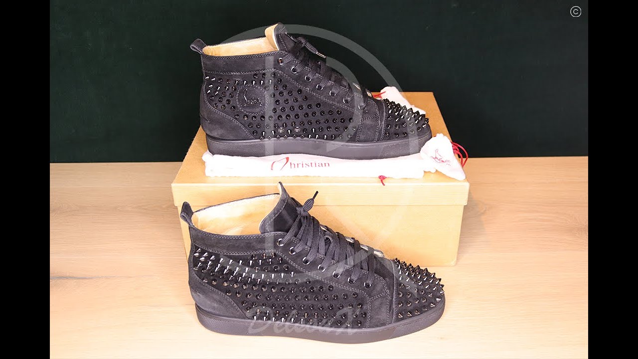 Christian Louboutin 'Black Suede' Louis Orlato Flat (43.5) 🥵