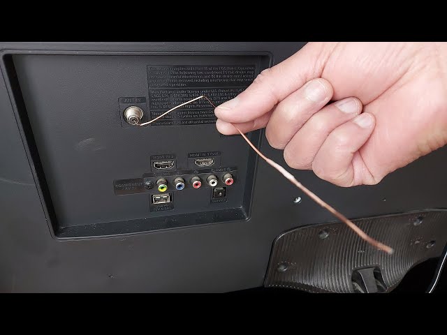 Build a Homemade DIY TV Antenna from Coaxial Cable for cord cutters class=